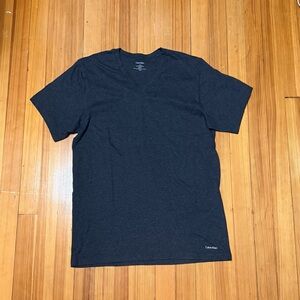 Dark Grey Calvin Klein V Neck Shirt